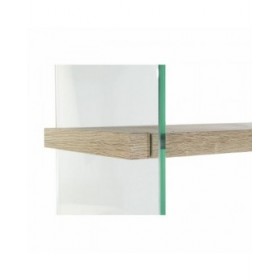 Scaffale DKD Home Decor 90 x 35 x 180 cm Cristallo Naturale Legno Trasparente Legno MDF