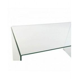 Scrivania DKD Home Decor 125 x 70 x 74 cm Cristallo Trasparente