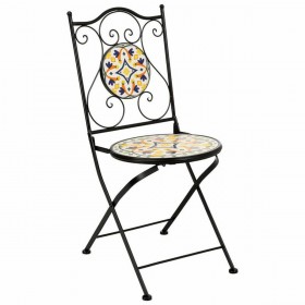 Tavolo con 2 sedie Alexandra House Living Nero 60 x 75 x 60 cm