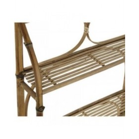 Scaffale DKD Home Decor Naturale Rattan Bambù 3 Mensole (62 x 15 x 103 cm)