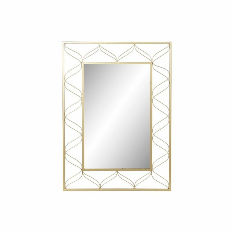 Specchio da parete DKD Home Decor Dorato 70,5 x 2 x 98 cm
