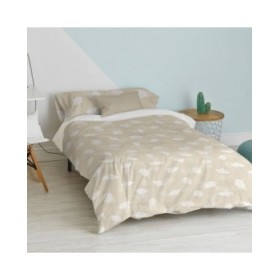 Set di copripiumino HappyFriday Basic Kids Beige Singolo 2 Pezzi