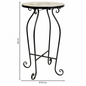 Supporto per Vaso Alexandra House Living Nero Ferro Piastrella 35 x 60 x 35 cm