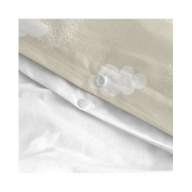 Set di copripiumino HappyFriday Basic Kids Beige Singolo 2 Pezzi
