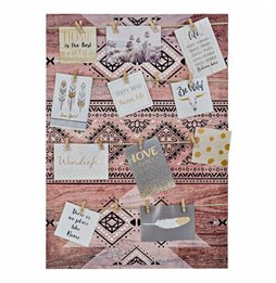 Supporto per Vaso Alexandra House Living Nero Ferro Piastrella 30 x 68 x 30 cm 3 Pezzi