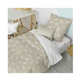 Set di copripiumino HappyFriday Basic Kids Beige Singolo 2 Pezzi