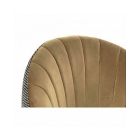 Poltrona DKD Home Decor Nero Marrone Poliestere Senape (69 x 66 x 85 cm)