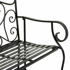 Panca Alexandra House Living Nero Ferro 50 x 88 x 110 cm