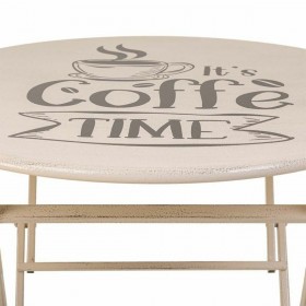 Tavolo con 2 sedie Alexandra House Living Bianco 60 x 75 x 60 cm