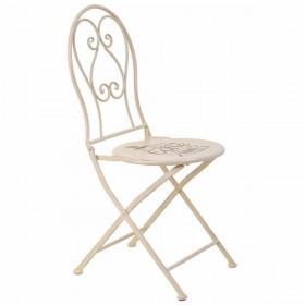Tavolo con 2 sedie Alexandra House Living Bianco 60 x 75 x 60 cm