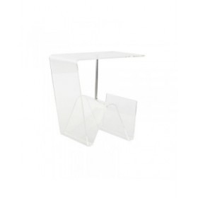 Tavolino Aggiuntivo DKD Home Decor Trasparente 40 x 30 x 44 cm