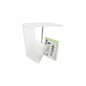 Tavolino Aggiuntivo DKD Home Decor Trasparente 40 x 30 x 44 cm