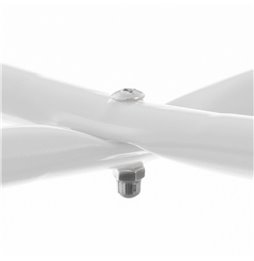 Set di 2 tavoli Alexandra House Living Bianco Ferro Legno MDF 39 x 57 x 39 cm