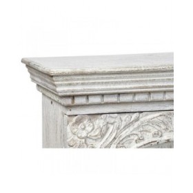 Mobile TV DKD Home Decor 8424001858347 Metallo Bianco Legno di mango 160 x 40 x 65 cm
