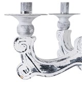 Set di 2 tavoli Alexandra House Living Bianco Ferro Legno MDF 39 x 57 x 39 cm