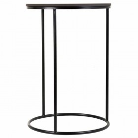 Set di 2 tavoli Alexandra House Living Nero Ferro Legno MDF 39 x 57 x 39 cm
