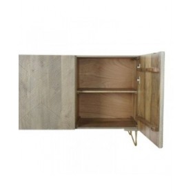 Credenza DKD Home Decor Metallo Legno di mango (160 x 45 x 75 cm)