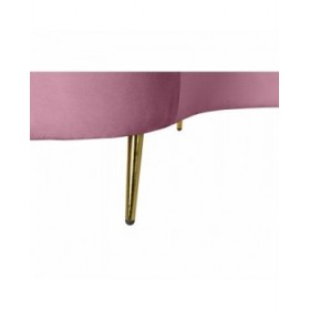 Divano DKD Home Decor Rosa Dorato Metallo Poliestere (210 x 120 x 84 cm)
