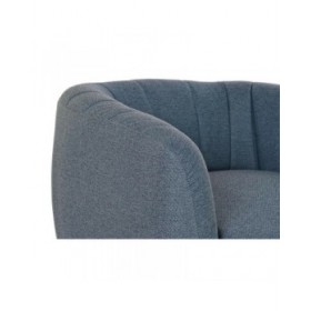 Poltrona DKD Home Decor Azzurro Dorato Schiuma Legno Metallo Plastica 81 x 75 x 73 cm