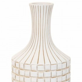 Vaso Alexandra House Living Bianco Poliresina 14 x 39 x 14 cm