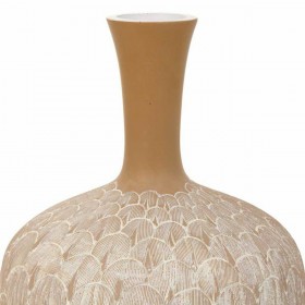 Vaso Alexandra House Living Bianco Dorato Poliresina 21 x 41 x 21 cm