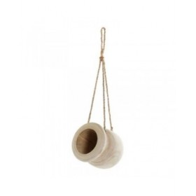 Vaso DKD Home Decor ‎S3024003 Marrone Corda Legno di  paulownia (16 x 16 x 53 cm)