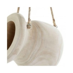 Vaso DKD Home Decor ‎S3024003 Marrone Corda Legno di  paulownia (16 x 16 x 53 cm)