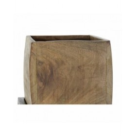 Vaso DKD Home Decor Marrone Nero Multicolore Legno Metallo Moderno 40 x 40 x 120 cm 40 x 40 x 138 cm