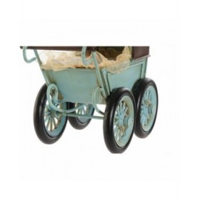 Statua Decorativa DKD Home Decor MO-186345 Azzurro Marrone Macchina Vintage 19 x 11 x 16,5 cm