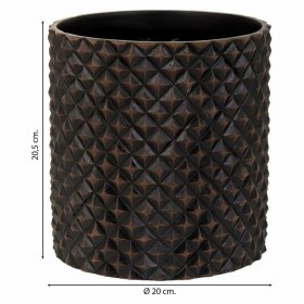 Vaso Alexandra House Living Marrone Poliresina 20 x 20 x 20 cm