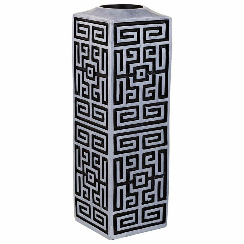 Vaso Alexandra House Living Grigio Argento Poliresina 12 x 38 x 12 cm