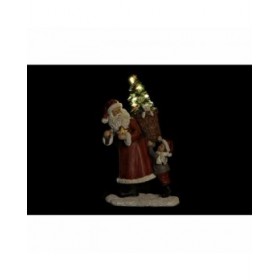 Statua Decorativa DKD Home Decor Babbo Natale Resina (15 x 11 x 27 cm)