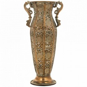 Vaso Alexandra House Living Oro Ferro 11 x 34 x 11 cm
