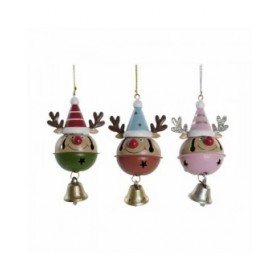 Decorazione Natalizia DKD Home Decor Metallo Renna (3 pcs) (6.5 x 6 x 11 cm)