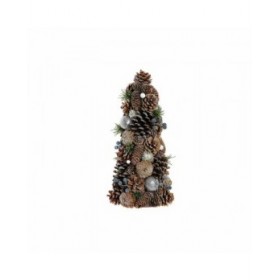 Albero di Natale DKD Home Decor ‎S3025312 Ananas Nevoso PVC (19 cm) (19 x 19 x 38 cm)