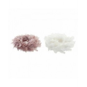 Ghirlanda di Natale DKD Home Decor Schiuma Piuma (40 cm) (40 x 40 cm) (2 pcs) (40 x 40 x 6 cm)