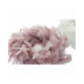 Ghirlanda di Natale DKD Home Decor Schiuma Piuma (40 cm) (40 x 40 cm) (2 pcs) (40 x 40 x 6 cm)