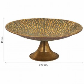 Centrotavola Alexandra House Living Oro Ferro 47 x 19 x 47 cm
