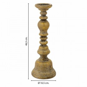 Candelabro Alexandra House Living Oro Resina 16 x 46 x 16 cm