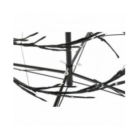 Albero di Natale DKD Home Decor Bianco Nero Metallo 70 x 70 x 190 cm (2 Unità)