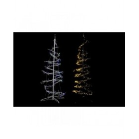 Albero di Natale DKD Home Decor Bianco Nero Metallo 70 x 70 x 190 cm (2 Unità)