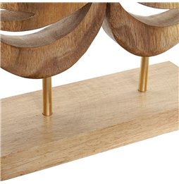 Candelabro Alexandra House Living Oro Resina 14 x 33 x 14 cm