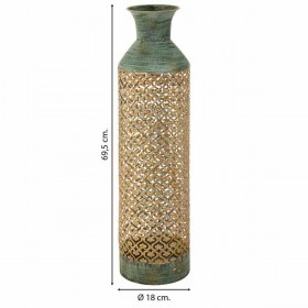 Vaso Alexandra House Living Oro Ferro 18 x 69 x 18 cm
