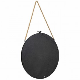 Specchio da parete Alexandra House Living Nero Vetro Ferro 1 x 60 x 60 cm