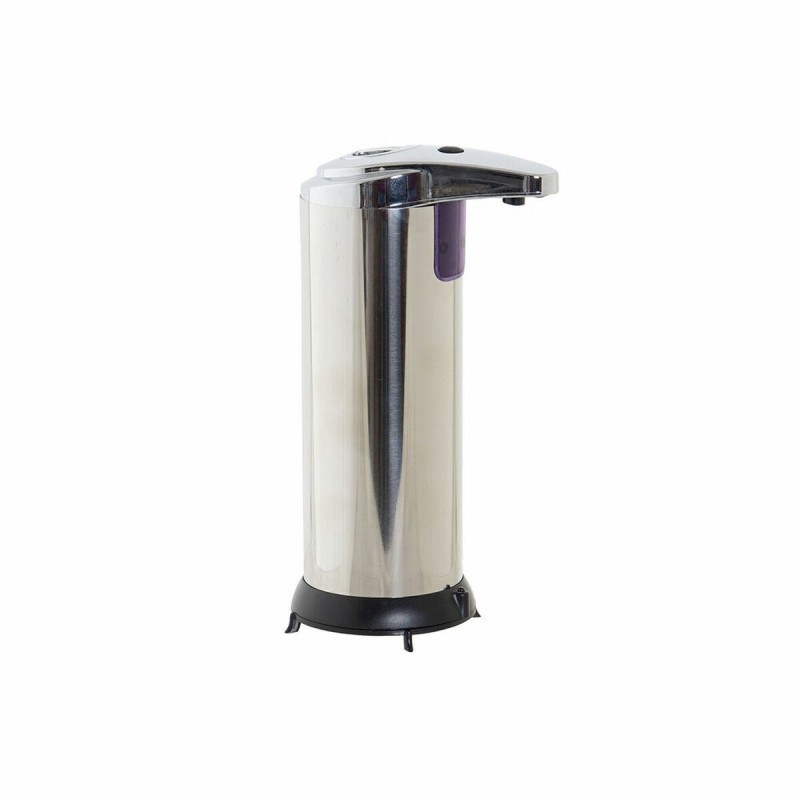 Dispenser per Sapone Automatico con Sensore DKD Home Decor Nero Argentato ABS 250 ml 11,1 x 7,5 x 19 cm