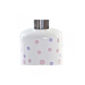 Set da Bagno DKD Home Decor Bianco ABS Dolomite A pois 7 x 7 x 17,5 cm (2 Unità)