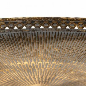 Tavolo aggiuntivo Alexandra House Living Oro Ferro 52 x 48 x 52 cm