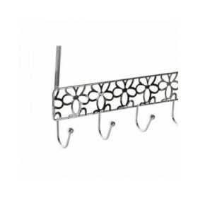Appendiabiti per Porte DKD Home Decor Argentato Metallo Plastica Fiori 32 x 10 x 19 cm