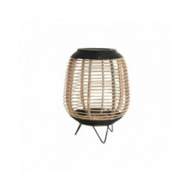 Portacandele DKD Home Decor Cristallo Nero Metallo (32 x 32 x 43 cm)