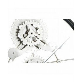 Orologio da Parete DKD Home Decor Argentato Dorato Ferro Ingranaggi 60 x 5 x 60 cm (2 Unità)